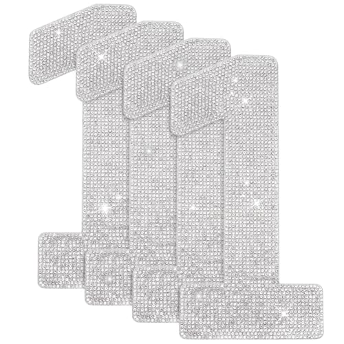 ORIGACH 20cm 4 Stück Große Strass Flicken Mit Der Zahl 1 Selbstklebende Glitzernde Zahlen Aufkleber Strass Aufnäher Zum Aufbügeln Für Kunsthandwerk Kleidung DIY Dekorationen von ORIGACH