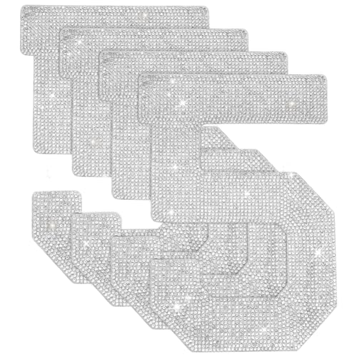 ORIGACH 20cm 4 Stück Große Strass Flicken Mit Der Zahl 5 Selbstklebende Glitzernde Zahlen Aufkleber Strass Aufnäher Zum Aufbügeln Für Kunsthandwerk Kleidung DIY Dekorationen von ORIGACH