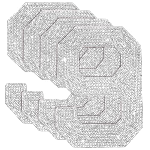 ORIGACH 20cm 4 Stück Große Strass Flicken Mit Der Zahl 9 Selbstklebende Glitzernde Zahlen Aufkleber Strass Aufnäher Zum Aufbügeln Für Kunsthandwerk Kleidung DIY Dekorationen von ORIGACH