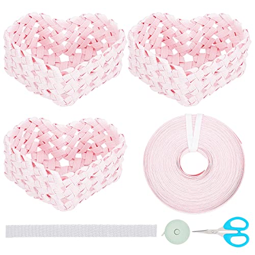 ORIGACH 3 Set Herzform Gewebte Korb Herstellung Kit Personalisierte Papier Rattan Korb Herstellung Kit für Kunst und Handwerk Projekte und Korb Aktivitäten ORIGACH 3 Set Herzform Gewebte Korb Herstellung Kit Personalisierte Papier Rattan Korb Herstellung Kit für Kunst und Handwerk Projekte und Korb Aktivitäten von ORIGACH