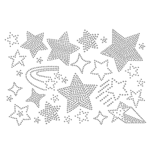 ORIGACH 31 Stück Stern Kristall Strass Patches zum Aufbügeln, Bling-Aufkleber, Selbstklebende Applikationen, Glitzer Patches für Kleidung, Jeans, Taschen, Reparatur, Dekoration, Basteln ORIGACH 31 Stück Stern Kristall Strass Patches zum Aufbügeln, Bling-Aufkleber, Selbstklebende Applikationen, Glitzer Patches für Kleidung, Jeans, Taschen, Reparatur, Dekoration, Basteln von ORIGACH