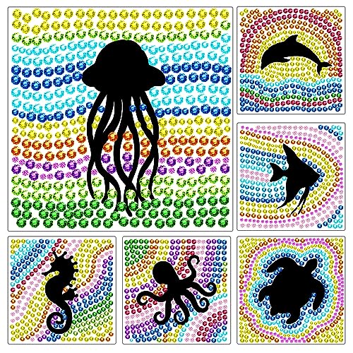 ORIGACH 6 Stück Meerestiere Sonnenfänger Diamant-Malset DIY Sonnenfänger Fenster Bastelset für Anfänger DIY Sonnenfänger Diamant Malerei Kunsthandwerk Kits Geburtstagsgeschenk ORIGACH 6 Stück Meerestiere Sonnenfänger Diamant-Malset DIY Sonnenfänger Fenster Bastelset für Anfänger DIY Sonnenfänger Diamant Malerei Kunsthandwerk Kits Geburtstagsgeschenk von ORIGACH