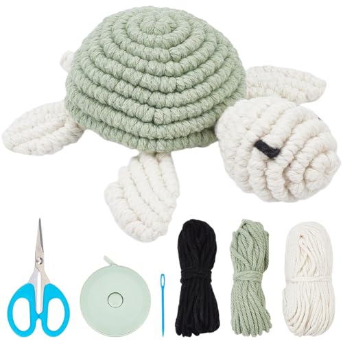 ORIGACH DIY Makramee Schildkröten Set für Anfänger, Handgefertigtes Schildkröten Ornament Set Mit Schritt Für Schritt Videoanleitung ORIGACH DIY Makramee Schildkröten Set für Anfänger, Handgefertigtes Schildkröten Ornament Set Mit Schritt Für Schritt Videoanleitung von ORIGACH