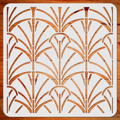 ORIGACH Schablonen Wandgestaltung, Malerei Schablone, Wiederverwendbare DIY-Bastelschablonen, Wand Malen Schablonen, Malschablone für Malerei Holz Wand Deko, 30×30 cm von ORIGACH