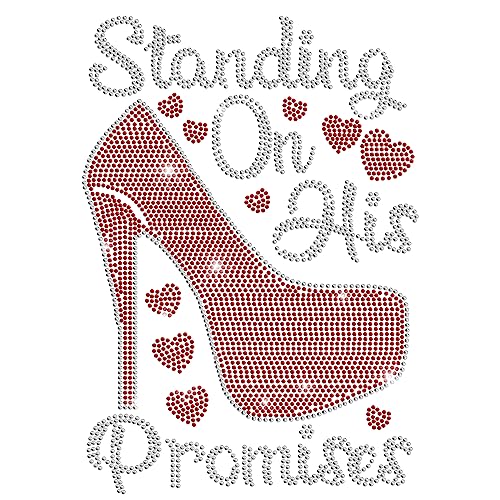 ORIGACH Standing on His Promises Strass Bügeleisen auf Transfers Patches für Hemden High Heel Form Bügeleisen auf Hotfix Crystal Applique Decal für Kleidung Tasche Hose Dekor ORIGACH Standing on His Promises Strass Bügeleisen auf Transfers Patches für Hemden High Heel Form Bügeleisen auf Hotfix Crystal Applique Decal für Kleidung Tasche Hose Dekor von ORIGACH