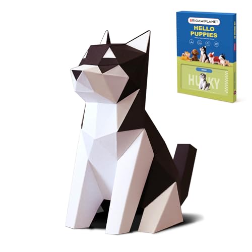 ORIGAMIPLANET Husky 3D Origami Papier Bastelset, einfache DIY vorgeschnittene Hundeskulptur Papier Modell für Erwachsene, niedliche Tier Handmade Home Decor Papercraft Geschenk-Set für Anfänger ORIGAMIPLANET Husky 3D Origami Papier Bastelset, einfache DIY vorgeschnittene Hundeskulptur Papier Modell für Erwachsene, niedliche Tier Handmade Home Decor Papercraft Geschenk-Set für Anfänger von ORIGAMIPLANET