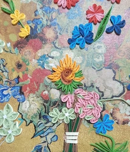 ORIGAMO Original Van Gogh 50th Anniversary Quilling Karte – Filigrane Geschenkkarte zum Geburtstag und Feiern, Grußkarte mit Umschlag, ideal als Überraschung ORIGAMO Original Van Gogh 50th Anniversary Quilling Karte – Filigrane Geschenkkarte zum Geburtstag und Feiern, Grußkarte mit Umschlag, ideal als Überraschung von ORIGAMO
