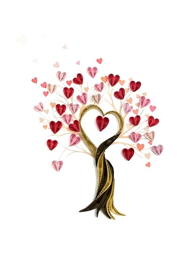 ORIGAMO Originelle Karte Tree Of Love Quilling - Tree Of Love - Filigrane Geschenkkarte zum Geburtstag und Feiern, Glückwunschkarte mit Umschlag ideal um zu beeindrucken ORIGAMO Originelle Karte Tree Of Love Quilling - Tree Of Love - Filigrane Geschenkkarte zum Geburtstag und Feiern, Glückwunschkarte mit Umschlag ideal um zu beeindrucken von ORIGAMO