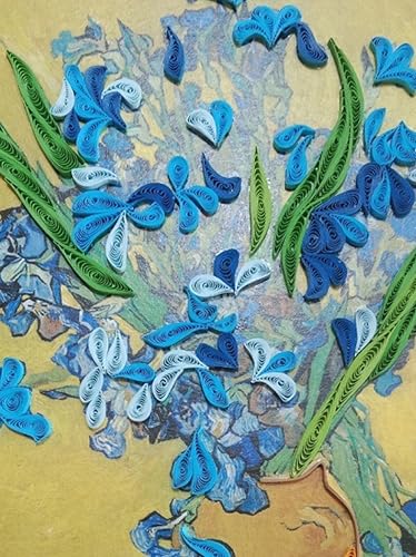 ORIGAMO Originelle Van Gogh Irises Quilling Karte - Filigrane Geschenkkarte zum Geburtstag und Feiern, Glückwunschkarte mit Umschlag ideal um zu beeindrucken ORIGAMO Originelle Van Gogh Irises Quilling Karte - Filigrane Geschenkkarte zum Geburtstag und Feiern, Glückwunschkarte mit Umschlag ideal um zu beeindrucken von ORIGAMO