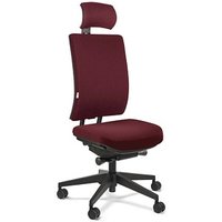 ORIGINAL STEIFENSAND Bürostuhl Volto Plus Comfort, VP 43501S2 257 Stoff rot, Gestell schwarz von ORIGINAL STEIFENSAND