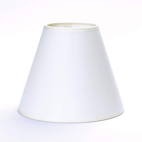 Ersatz Lampenschirm Stoffschirm weiß Schirm Aufnahme f. Fassung E27 (20x16cm) von ORION LIGHTSTYLE
