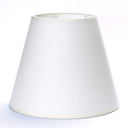Ersatz Lampenschirm Stoffschirm weiß Schirm Aufnahme f. Fassung E27 (22x18cm) von ORION LIGHTSTYLE