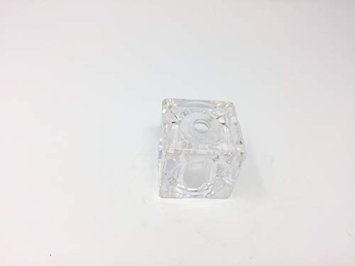 Glas Ersatzglas 5x5x5cm Würfel für Fassung G4 Loch 10mm klar Glaswürfel von ORION LIGHTSTYLE