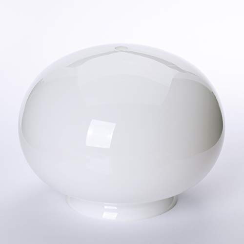 Glas Lampenschirm Ersatzglas Ø 180 mm Leuchtenglas Griffrand: 95mm (Opal/Weiß) von ORION LIGHTSTYLE