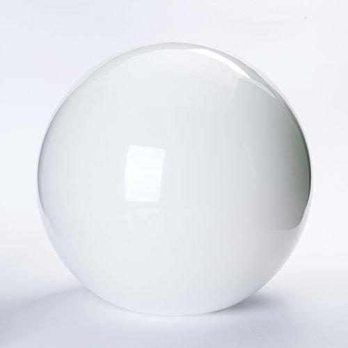 Glaskugel mit Loch viele Größen Lampenglas Glasschirm Opal weiß glänzend Ersatzglas Schirm Glaskugel (D:250mm Loch:100mm) von ORION LIGHTSTYLE