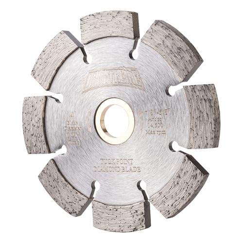 ORIXTREME 10,2 cm Diamant-Tuck-Punkt-Klinge zum Entfernen von Mörtelfugen, 6,3 mm Segmentbreite, 2,2 cm - 1,6 cm Dorn von ORIXTREME