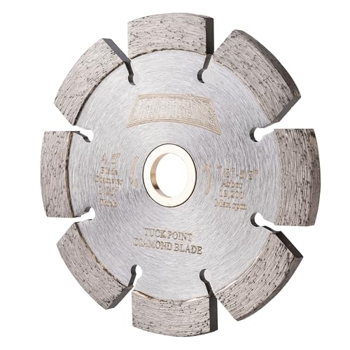 ORIXTREME 11,4 cm Diamant-Tuck-Punkt-Klinge zum Entfernen von Mörtelfugen, 6,3 mm Segmentbreite, 2,2 cm - 1,6 cm Dorn von ORIXTREME