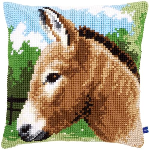 ORLUMY DIY Knüpfkissen Set Cartoon Esel Knüpfhaken Kits Fantasie Tiere Kissenbezug Stickerei Teppich Set Handarbeit Häkeln Kissen Stickset 43x43cm ORLUMY DIY Knüpfkissen Set Cartoon Esel Knüpfhaken Kits Fantasie Tiere Kissenbezug Stickerei Teppich Set Handarbeit Häkeln Kissen Stickset 43x43cm von ORLUMY
