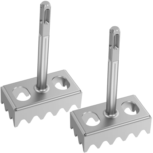 1/2pcs Square Hole Saw Incisive Stahlquadratbeton -Lochpunch für SDS plus Drehhammer Hochfest(2) von OROMYO