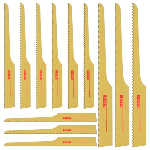 12pcs Sägeblatt für Druckluftsäge 14T 18T 32T Karosseriesäge Druckluft Bimetalluftkörpersägen Ersatz Schneidsägen Klinge zum Schneiden von Eisen Aluminium Stahl Plastik Holz 12pcs Sägeblatt für Druckluftsäge 14T 18T 32T Karosseriesäge Druckluft Bimetalluftkörpersägen Ersatz Schneidsägen Klinge zum Schneiden von Eisen Aluminium Stahl Plastik Holz von OROMYO