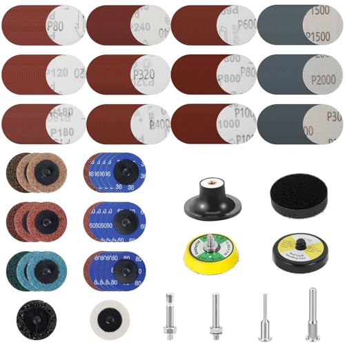 274 Stcs Schleifscheiben 50mm Klett Schleifpapier Rund 2 -Zoll Nasse Trockene Schleifpapier Rund 50mm für Metall Holz Glas Auto 274 Stcs Schleifscheiben 50mm Klett Schleifpapier Rund 2 -Zoll Nasse Trockene Schleifpapier Rund 50mm für Metall Holz Glas Auto von OROMYO