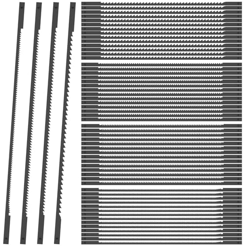 60 Stück Dekupiersägeblatt 127mm Laubsägeblätter mit Stift 10/15/18/24 Zähne Kohlenstoffstahl Dekupiersäge Sägeblätter Rund zum Schneiden Holz Schaum Kunststoff Weiches Metall (60 PCS) von OROMYO