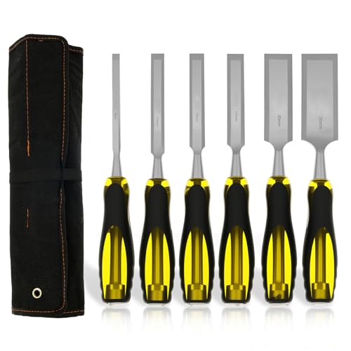 6pcs Stechbeitel Set für Holz, Holzmeißel Set Legierung Holzbearbeitung Meißelwerkzeug mit Rutschfester Griff Stecheisen für DIY -Projekte 6pcs Stechbeitel Set für Holz, Holzmeißel Set Legierung Holzbearbeitung Meißelwerkzeug mit Rutschfester Griff Stecheisen für DIY -Projekte von OROMYO