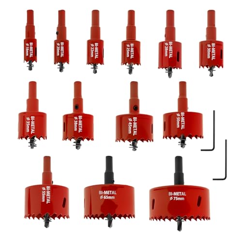 Diamant Fliesenbohrer Bimetallic Step Drill Bit Set mit Sechskantadapter Lochsäge Set für Glas Marmor Fliesen Granit Trockenbohren Diamant Fliesenbohrer Bimetallic Step Drill Bit Set mit Sechskantadapter Lochsäge Set für Glas Marmor Fliesen Granit Trockenbohren von OROMYO
