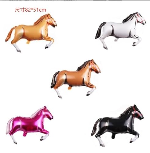 5 Stück Pferde Folienballon, XXL Pferd Luftballon, Giant Aluminium Pferde Folie Pferdeballon, Kindergeburtstag Luftballons Deko für Geburtstag Feste Baby Shower Tier, Cowboy Thematische Party Deko 5 Stück Pferde Folienballon, XXL Pferd Luftballon, Giant Aluminium Pferde Folie Pferdeballon, Kindergeburtstag Luftballons Deko für Geburtstag Feste Baby Shower Tier, Cowboy Thematische Party Deko von ORUZA