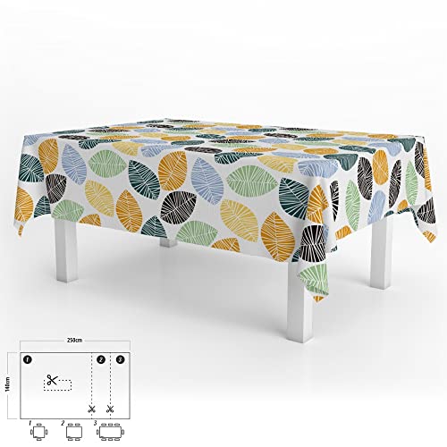 ORYX 5544047 Tischdecke, rechteckig, Blätter, wasserdicht, schmutzabweisend, PVC, 140 x 250 cm, zuschneidbar, für den Innen- und Außenbereich ORYX 5544047 Tischdecke, rechteckig, Blätter, wasserdicht, schmutzabweisend, PVC, 140 x 250 cm, zuschneidbar, für den Innen- und Außenbereich von ORYX