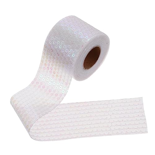1 Rolle Diy Pailletten Bastelbänder für Kleidung Glitzernde Stoffe für Projekte Hochwertige Handarbeitsmaterialien für Dekorationen 1 Rolle Diy Pailletten Bastelbänder für Kleidung Glitzernde Stoffe für Projekte Hochwertige Handarbeitsmaterialien für Dekorationen von OSALADI