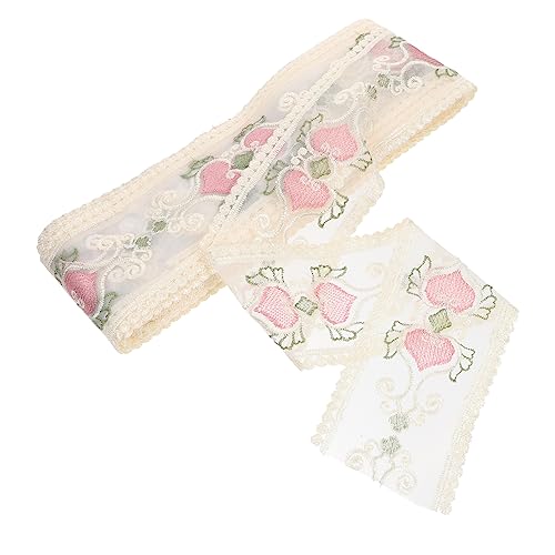 1 Rolle Rollstickerei Spitzenband Breit Polyesterseidenblumenborte für Diy Hochzeitsdekoration und Handwerksprojekte pro Hautfreundlich und Atmungsaktiv 1 Rolle Rollstickerei Spitzenband Breit Polyesterseidenblumenborte für Diy Hochzeitsdekoration und Handwerksprojekte pro Hautfreundlich und Atmungsaktiv von OSALADI