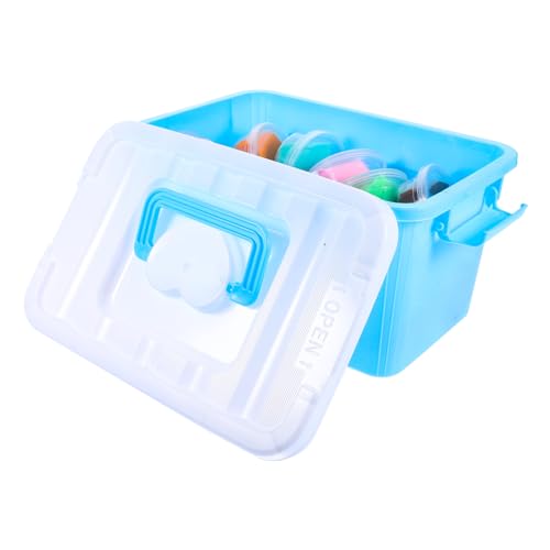 1 Satz Farben Lufttrocknende Modelliermasse Superleichte Diy Knete für Bastelprojekte mit Aufbewahrungsbox und Werkzeugen und Inspirierend von OSALADI
