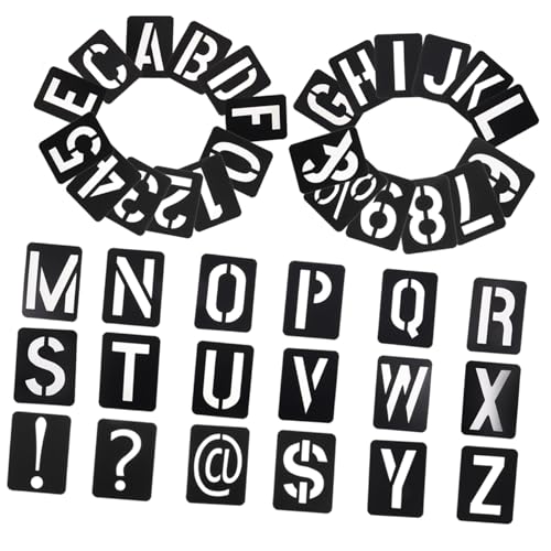 1 Satz Großes Zahlenschablonen für Wandmalerei und Diy Projekte Wiederverwendbare Stencils für Bastelarbeiten und Dekoration 1 Satz Großes Zahlenschablonen für Wandmalerei und Diy Projekte Wiederverwendbare Stencils für Bastelarbeiten und Dekoration von OSALADI