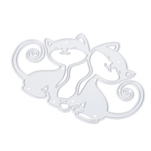 1 Satz Katzenform Carbonstahl Schneide Stanzschablonen Diy Prägewerkzeuge Für Scrapbooking Bastelprojekte Und Partydekoration 2 Stück 1 Satz Katzenform Carbonstahl Schneide Stanzschablonen Diy Prägewerkzeuge Für Scrapbooking Bastelprojekte Und Partydekoration 2 Stück von OSALADI