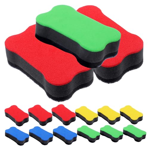 1 Satz Magnetische Whiteboard Radierer Praktische Kreidetafellöscher Für Büro Schule Und Zuhause Ergonomisch Und Wiederverwendbar Für Lehrer Und Büromitarbeiter 24 Stück von OSALADI