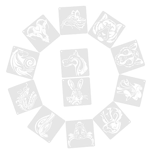1 Satz Malschablonen Wiederverwendbare Diy Schablonen Für Wandmalerei Und Projekte Für Mehr 12blätter 1 Satz Malschablonen Wiederverwendbare Diy Schablonen Für Wandmalerei Und Projekte Für Mehr 12blätter von OSALADI