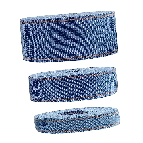 1 Satz Multifunktionale Dekorationsbänder Jeansstoff Praktische Diy Ribbons Für Haarschmuck Geschenkbänder Und Handarbeiten Packung 3 Stück 1 Satz Multifunktionale Dekorationsbänder Jeansstoff Praktische Diy Ribbons Für Haarschmuck Geschenkbänder Und Handarbeiten Packung 3 Stück von OSALADI