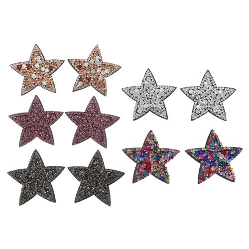 1 Satz Teiliges Diy Aufnäher Sternform Ersatzpatches Für Hüte Taschen Und Kleidung Aufbügelbare Stoffflicken Zur Dekoration Und Reparatur 10 Stück von OSALADI