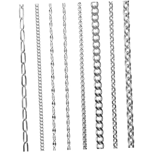 1 Satz Teiliges Schmuckkette Für Diy Armbänder Und Dekorative Gliederkette Anpassbar Für Bastelprojekte 8 Stück 1 Satz Teiliges Schmuckkette Für Diy Armbänder Und Dekorative Gliederkette Anpassbar Für Bastelprojekte 8 Stück von OSALADI