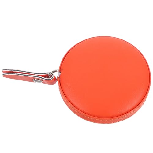 1 Stück PU Leder Maßband Doppelseitige und Langlebige Messlehre im Süßen Design für Körper und Kleidungsmaße Orangefarben von OSALADI