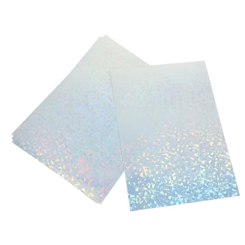 10 Blatt Holografisches Druckpapier Selbstklebendes Vinyl für Tintenstrahldrucker Wasserdichtes Fotopapier für Kreative Diy Projekte und Stickergestaltung 10 Blatt Holografisches Druckpapier Selbstklebendes Vinyl für Tintenstrahldrucker Wasserdichtes Fotopapier für Kreative Diy Projekte und Stickergestaltung von OSALADI