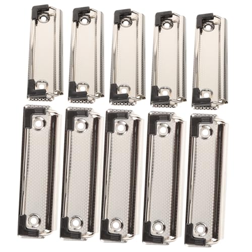 10 Stück Teiliges Montierbare Klemmbrett Klemmen aus Multifunktionale Clips für Büro Schule und Zuhause Robust und Leicht zu Reinigen Optimal für Dokumente und Notizen 10 Stück Teiliges Montierbare Klemmbrett Klemmen aus Multifunktionale Clips für Büro Schule und Zuhause Robust und Leicht zu Reinigen Optimal für Dokumente und Notizen von OSALADI