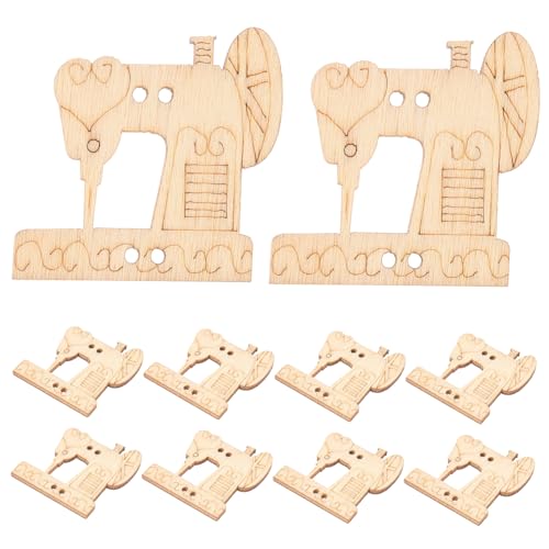 10 Stück Unfertige Holzscheiben Form Nähmaschine Diy Holzverzierungen für Bastelprojekte Hochwertige Holzchips für Dekorationen 10 Stück Unfertige Holzscheiben Form Nähmaschine Diy Holzverzierungen für Bastelprojekte Hochwertige Holzchips für Dekorationen von OSALADI