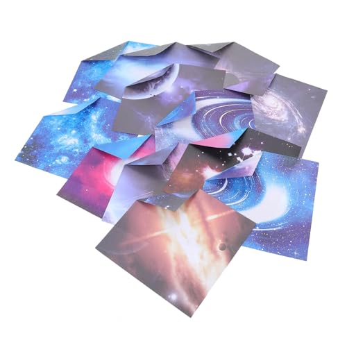 100 Blatt Doppelseitiges Origami Papier Faltpapier Bunten Designs für Diy Bastelprojekte für Erwachsene für Schule und Freizeit von OSALADI