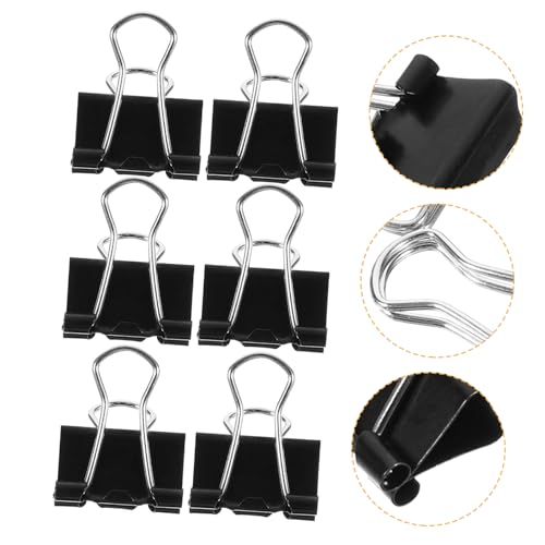 100 Stück Binder Clips Robuste Büroklammern für Dokumentenorganisation Notizen Scrapbooking von OSALADI