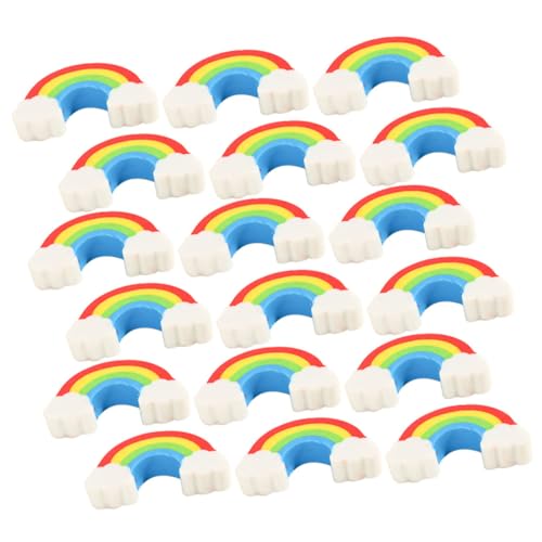 100 Stück Mini Rainbow Radiergummis Mehrfunktionale Cartoon Radierer für Langlebig und Farbenfroh für Schule Basteln und Partys von OSALADI