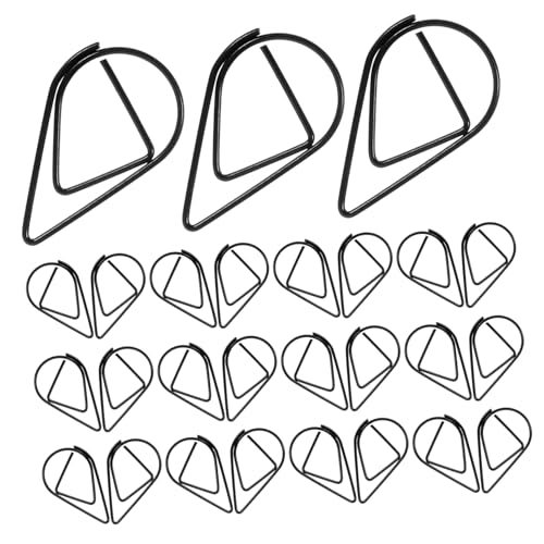 100 Stück Papierclips Tropfenform Kreative Büroklammern für Dokumente Notizen und Lesezeichen von OSALADI