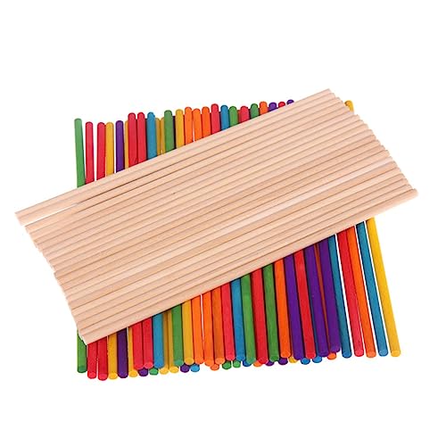 100Stücke Holzstäbchen für Bastelmaterialien für Skulpturen und Projekte Verschiedenen Farben DIY und Lernspiele 100Stücke Holzstäbchen für Bastelmaterialien für Skulpturen und Projekte Verschiedenen Farben DIY und Lernspiele von OSALADI