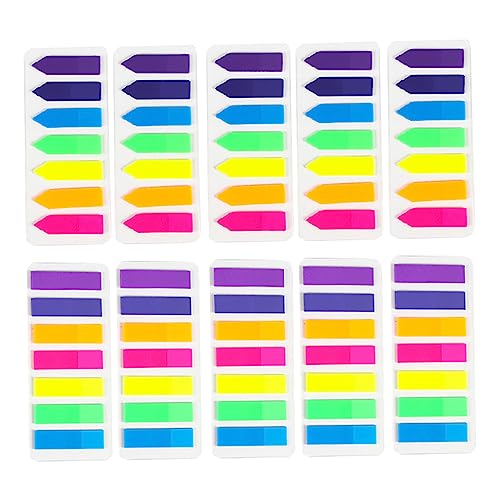 10Stücke Translucent Page Marker Selbstklebende Index Tabs für Notizbücher und Ordner für Lesemarks Memos und Klassifizierungen Material von OSALADI